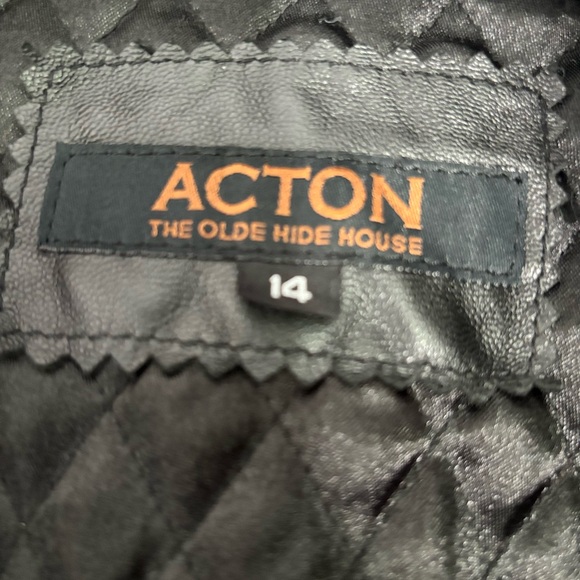 ACTON The Olde Hide House Leather Jacket with Removable Quilted Lining - Picture 5 of 6